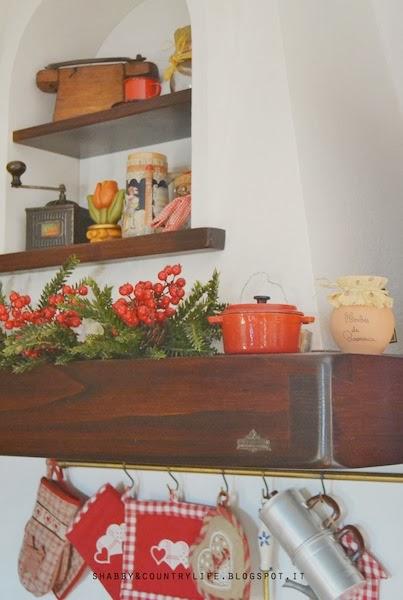 My home at Christmas [ a little of kitchen ]-shabby&countrylife.blogspot.it