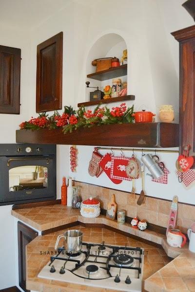 My home at Christmas [ a little of kitchen ]-shabby&countrylife.blogspot.it