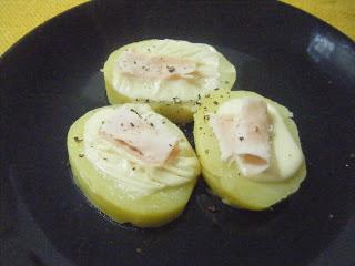 Patate con emmental e prosciutto cotto