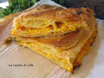 Torte salate: Strudel zucca e salsiccia
