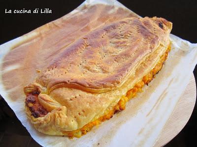 Torte salate: Strudel zucca e salsiccia