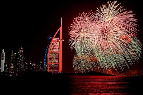dubai fireworks 2014
