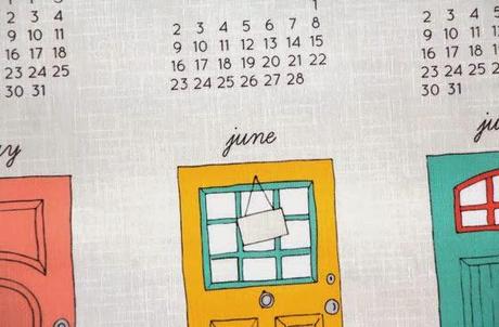 PPJ IN VACANZE NATALIZIE: TEA TOWEL 2014 CALENDARS DA SPOONFLOWER