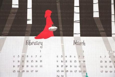 PPJ IN VACANZE NATALIZIE: TEA TOWEL 2014 CALENDARS DA SPOONFLOWER