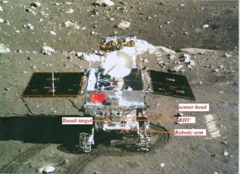 Active Particle-induced X-ray Spectrometer montato su Chang’e-3. Crediti: Xinhua