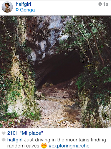 #exploringMarche tappa di Genga nel Parco Regionale Gola della Rossa