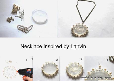 DIY necklace inspired by Lanvin!