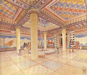 I pavimenti della Sala del Trono di Nestore