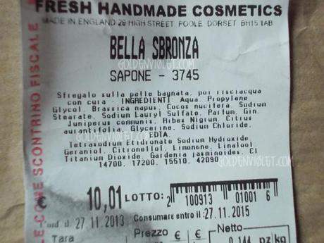 INCI bella sbronza punch 2013 lush