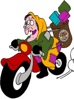 Wallapaper: Befana by motorbike