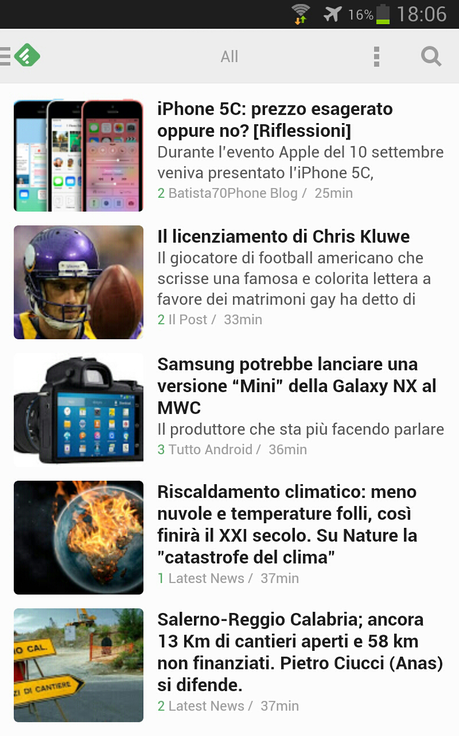 Tenersi sempre informati con Feedly, l'aggregatore di notizie del momento. (Smartphone/Tablet)