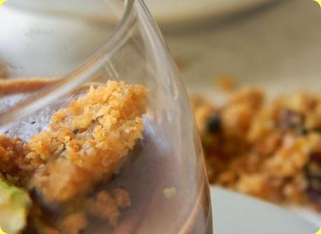 Semifreddo al cioccolato con crumble di panettone