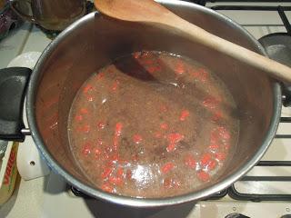 Risotto con brachetto e bacche di goji