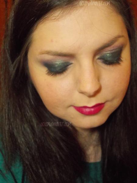 trucco teal viola