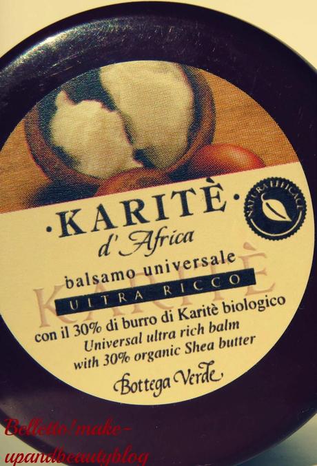 Bottega Verde - Karitè balsamo universale ultra ricco col 30% di burro di Karitè biologico