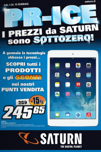 Screenshot 2014 01 07 16.54.05 333x500 In offerta iPad Mini da 16 GB da Saturn con uno sconto del 15% !!