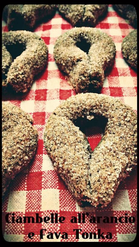 CIAMBELLE ALL'ARANCIO E FAVA TONKA (Cookies with orange and tonka bean)