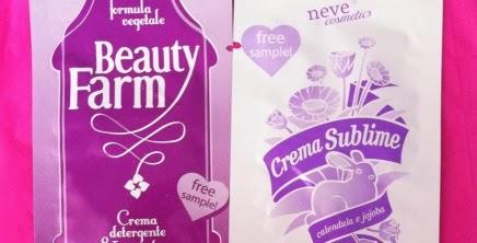 NEVE COSMETICS, CREMA VISO SUBLIME e DETERGENTE BEAUTY FARM *miniREVIEW*