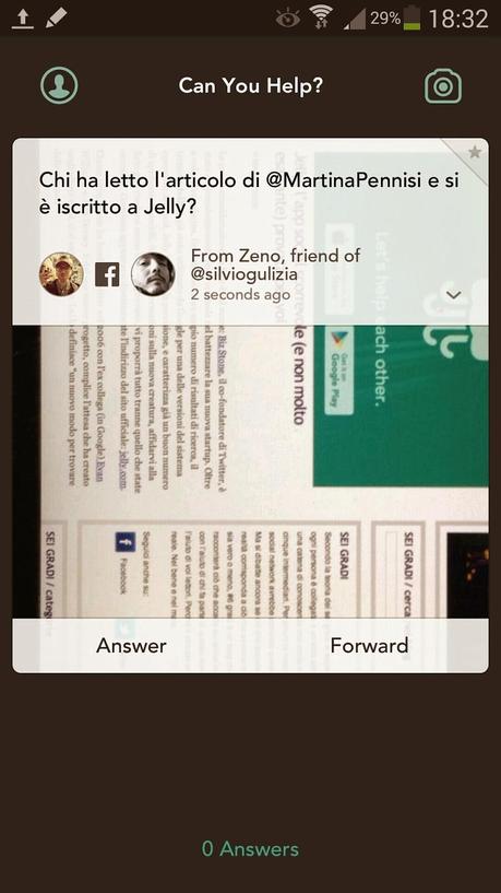 Jelly: il nuovo social network per porre quesiti ai nostri amici/follower (Smartphone)
