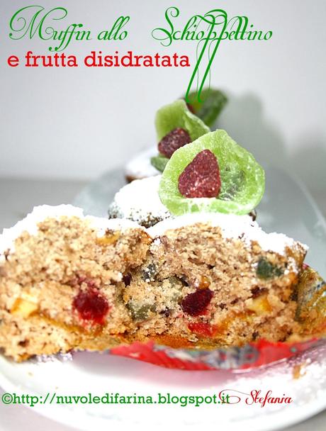 Muffin allo Schioppettino e frutta disidratata