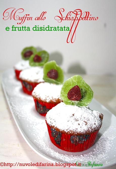 Muffin allo Schioppettino e frutta disidratata