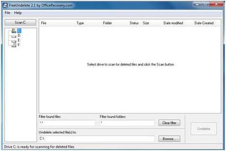 Get your deleted files back 1 Recuperare file persi, cancellati e rimossi su Windows con FreeUndelete