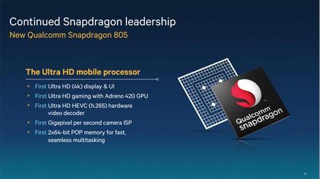 snapdragon805 01 Si aprano le danze! Primo smartphone con Snapdragon 805 da Maggio 2014!