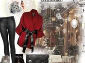 Leather wool kimono style