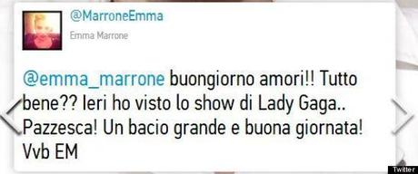 tweet dei vip Emma Marrone