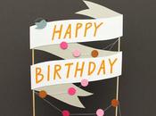 Paper cake topper