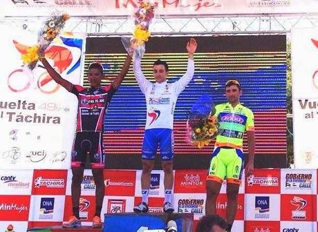 Vuelta al Tachira 2014: l'italiano Gasparrini vince la prima tappa, terzo Chicchi