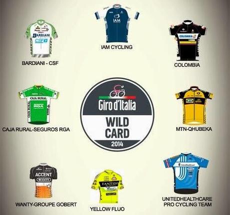Giro d'Italia 2014, ancora 3 wildcard disponibili