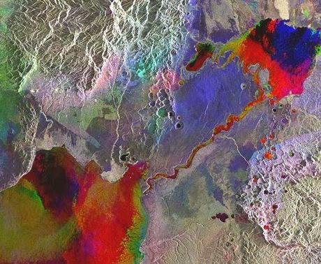 BELLISSIME TEXTURES ASTRATTE DELLA TERRA SUL SITO DELL'ESA