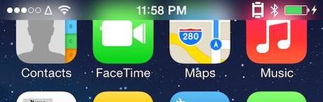 blurbar01 Migliori Tweak Cydia per iOS 7: BlurBar, per aggiungere l’effetto sfocatura alla barra di stato dell’iPhone, iPod e iPad