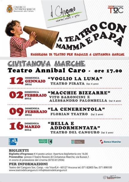 Torna “A teatro con mamma e papà” a Civitanova Marche (Mc)