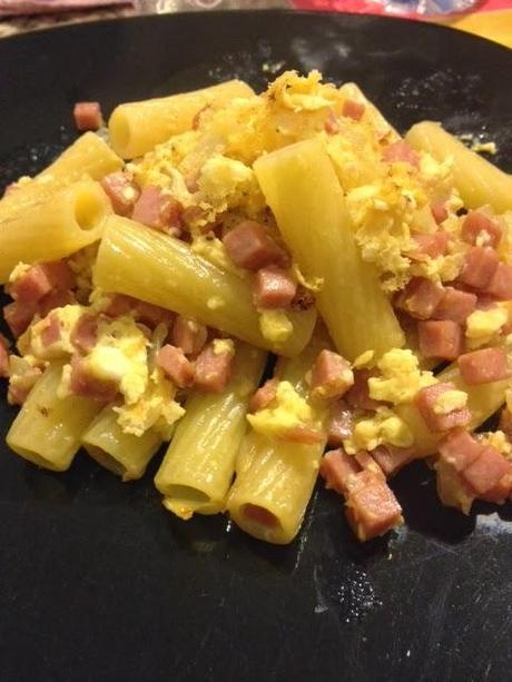 Tortiglioni alla finta carbonara