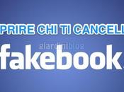 Come scoprire cancella Facebook