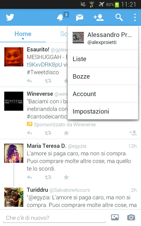 Twitter per Android, il tutorial. (Smartphone/Tablet)