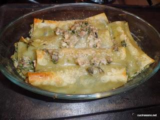 Cannelloni Ripieni Broccoletti ed Olive