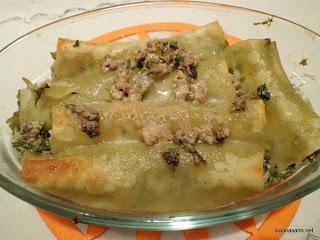 Cannelloni Ripieni Broccoletti ed Olive