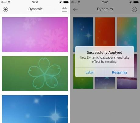 iDynamic 614x544 Migliori Tweak Cydia per iOS 7: iDynamic, per aggiungere nuovi sfondi animati al tuo iPhone con iOS 7