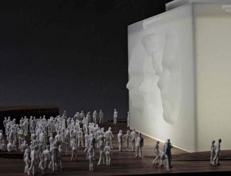 MegaFaces, installazione di Asif Khan, Sochi2014