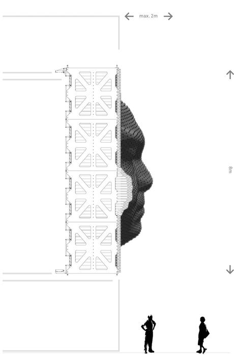 MegaFaces, installazione di Asif Khan, Sochi2014