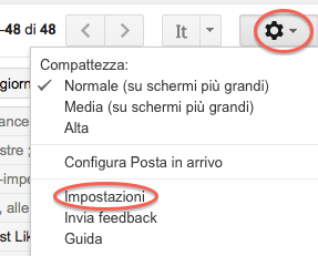 impostazioni gmail Come evitare che i contatti su Google+ ci mandino delle email su Gmail