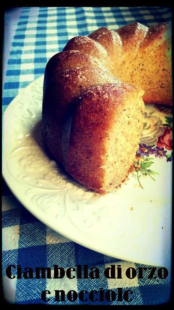 CIAMBELLA DI ORZO E NOCCIOLE (Doughnut barley and hazelnuts)