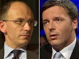 Intorno a che cosa si dividono Renzi e Letta?