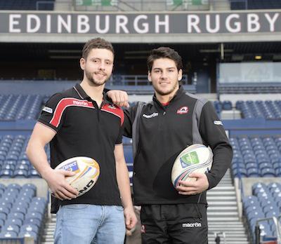 Edinburgh Rugby duo Sean Kennedy [left] and Sam Hidalgo-Clyne [right] - Credit: EdinburghRugby/edinburghrugby.org - SNS Group.
