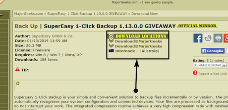 7 SuperEasy 1 Click Backup 1.13.0.0 gratis: Ecco un ottimo software per fare il backup di tutti i nostri file [Windows App]