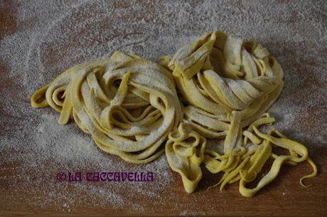 tagliatelle, pasta, homemade, tumeric, noodles