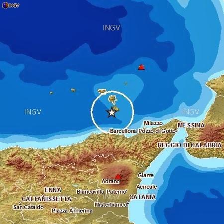 DUE TERREMOTI DI MAGNITUDO 4 NELLE ISOLE EOLIE